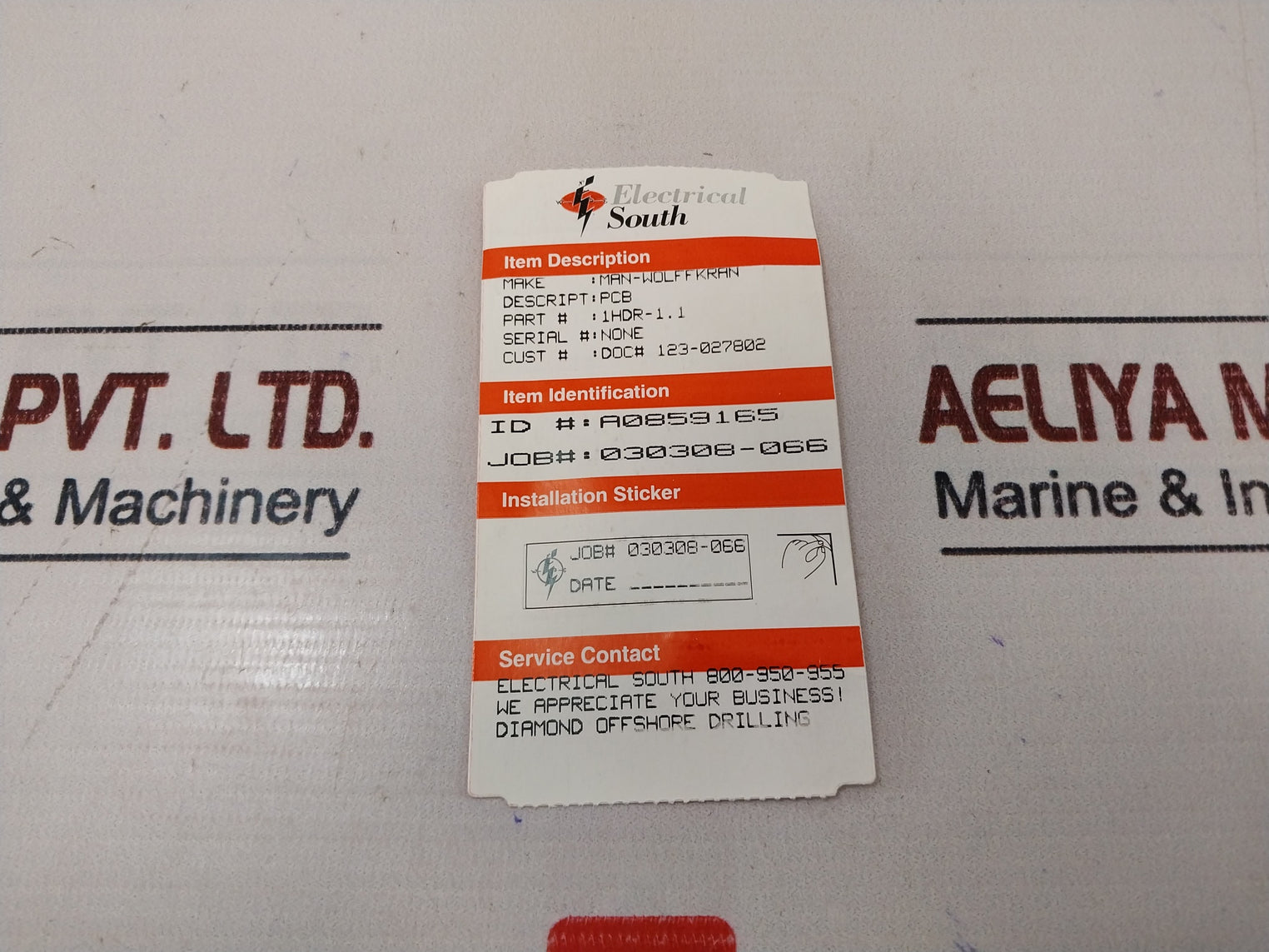 Man-wolffkran Hdr-1.1 Printed Circuit Board A0859165