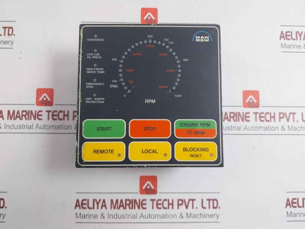 Man B&W 0-1200 Rpm, Turbo Rpm Indicator