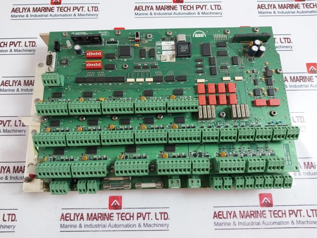 Man B&W 1211636-9 Bcu Module Rev 1.5 Mbd Pcb 1142354-4
