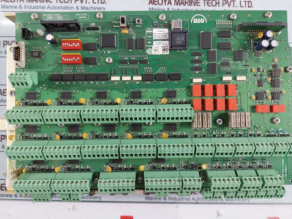 Man B&W 1211636-9 Bcu Module Rev 1.5 Mbd Pcb 1142354-4 14.0250.0