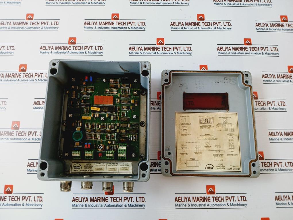 Man B&W Avm-m30-b1 Axial Vibration Monitor 24Vdc