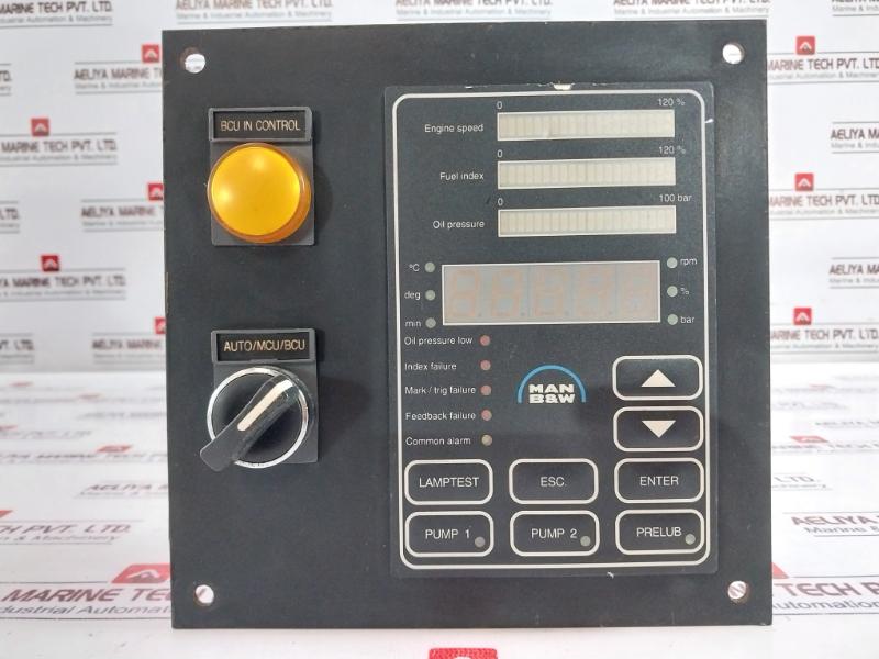 Man B&W Panel 3171197-4 Panel Module Marine Engine Controller Indicator