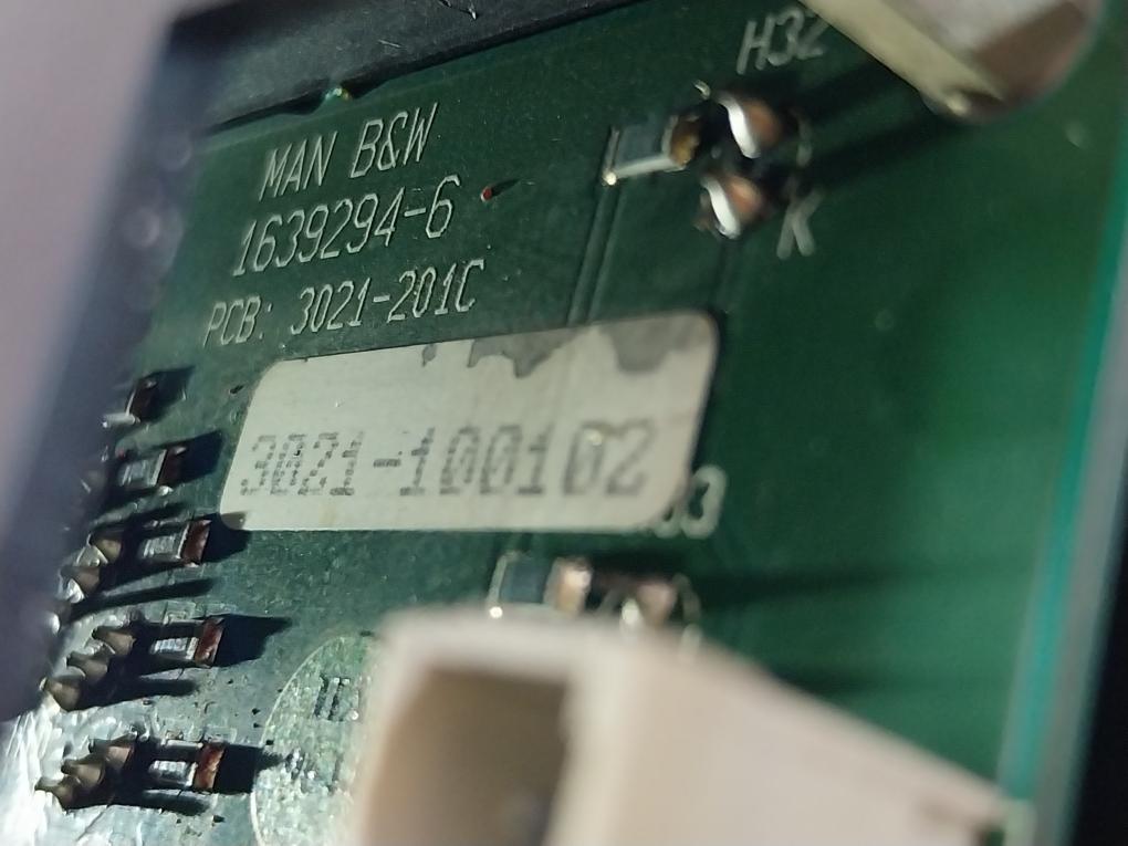Man B&W 1639294-6 Engine Control Panel