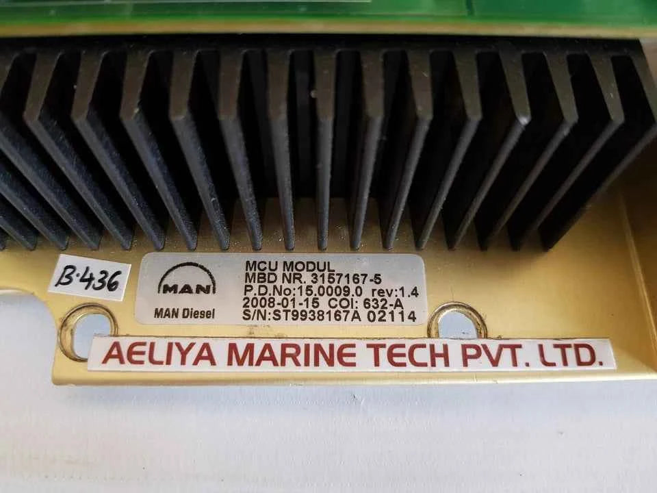 Man B&W 3157167-5 Mcu Module Rev:1.4