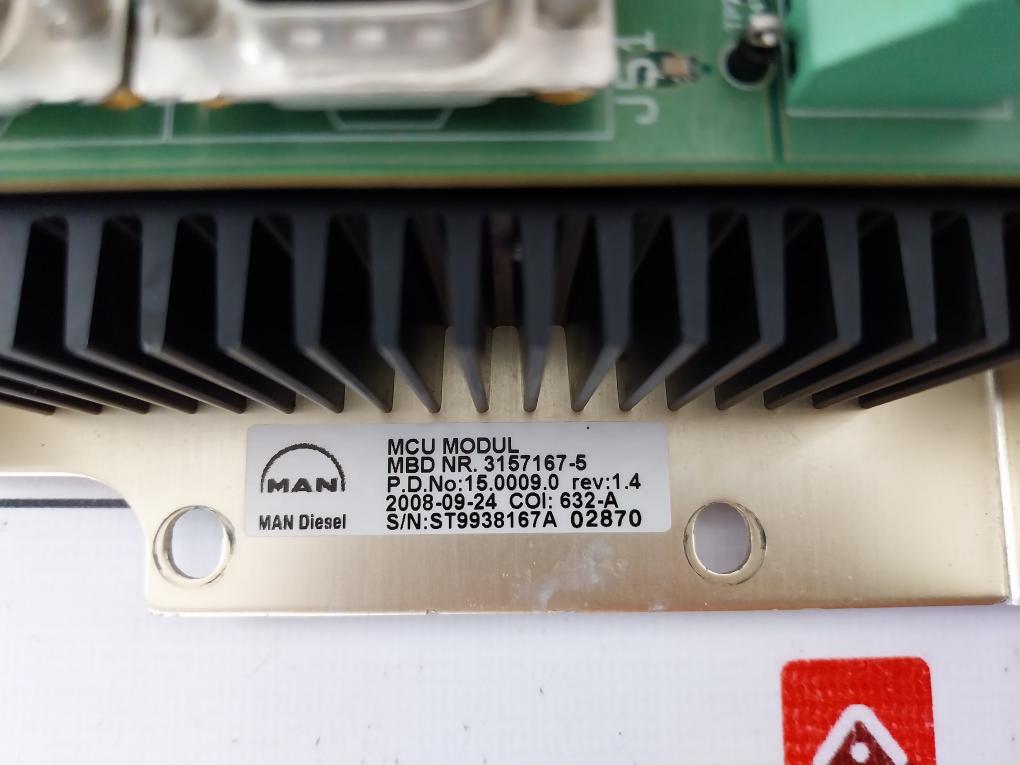 Man B&w 3157167-5 Mcu Module 1142352-0
