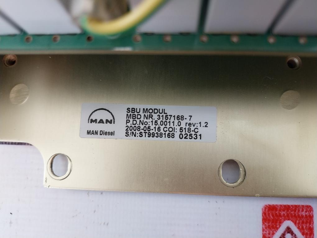 Man B&w 3157168-7 Sbu Modul Bcu Takeover Pcb