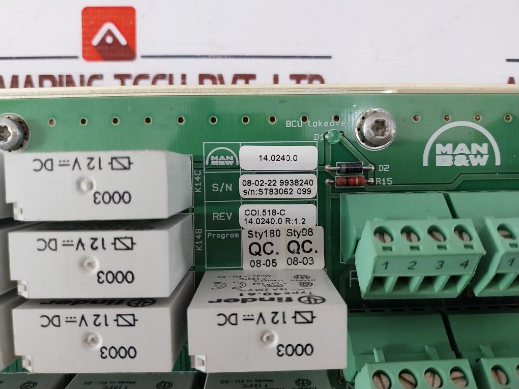 Man B&w 3157168-7 Sbu Modul Bcu Takeover Pcb