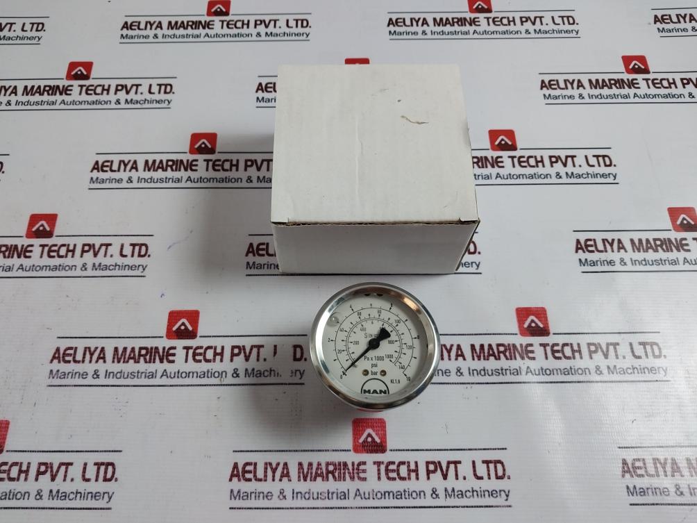 Man S En 837-1 Pressure Gauge 0-10 Bar/0-140 Psi