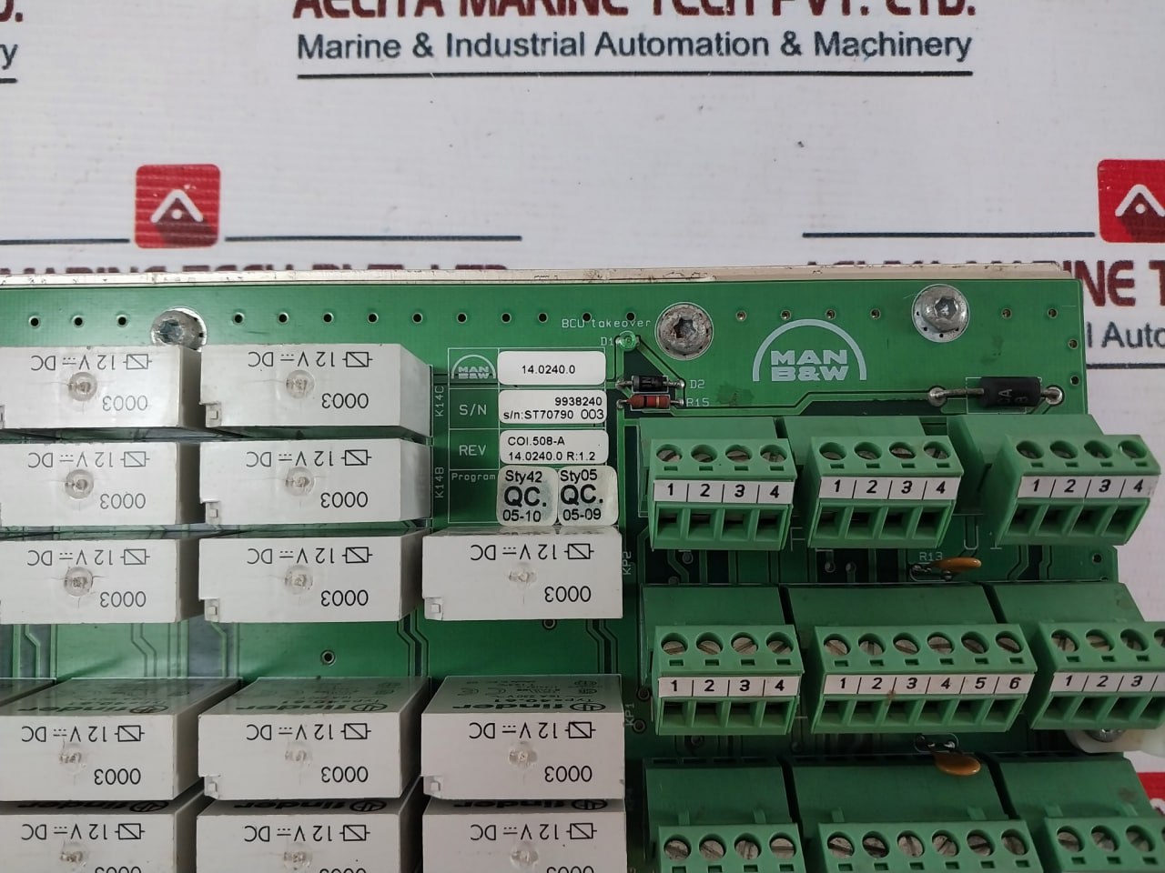 Man B&W 14.0240.0 Switch Printed Circuit Board 3157168-7