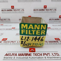 Mann Filter W 712/43 Oil Filter Micro Top 4 011558 730109, 4 011558 730000