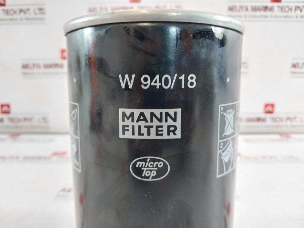 Mann Filter W 940/18 Oil Filter Micro Top
