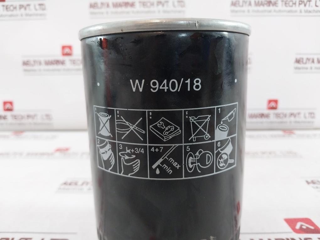 Mann Filter W 940/18 Oil Filter Micro Top