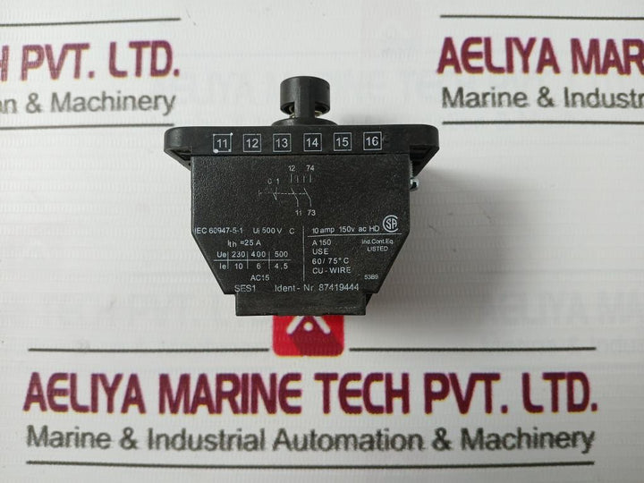 Mannesmann Demag 87419444 Contact Block 500V C 25A 60/75°C