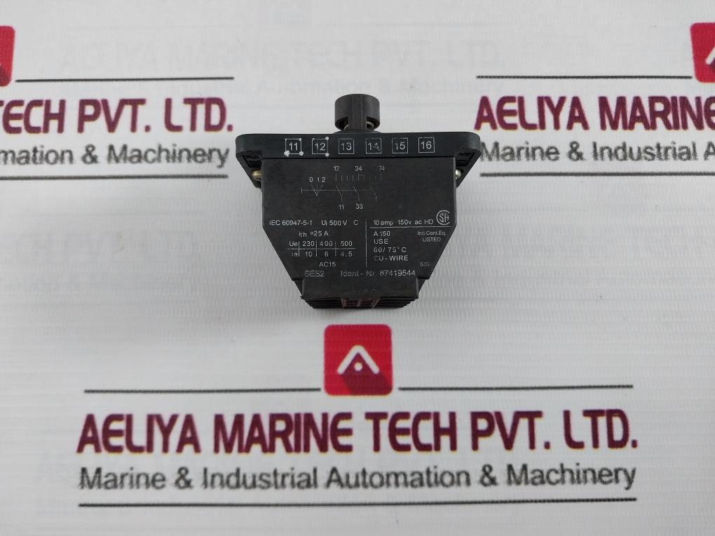 Mannesmann Demag 87419544 Contact Block 500V C 25A 60/75˚C