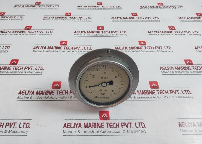 Manodruck En 837-1 Pressure Gauge -1 To 9 Bar