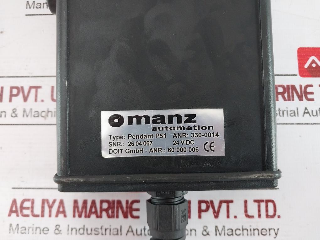 Manz Automation P51 Pendant 24V Dc 8M Awm I/Ii A/B 80C 300V Ft1 N F/E