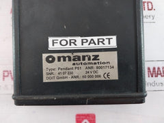 Manz Automation Pendant P51 Hand-held Control Unit 80017134 24Vdc