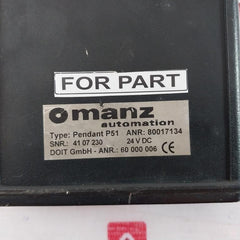 Manz Automation Pendant P51 Hand-held Control Unit 80017134 24Vdc