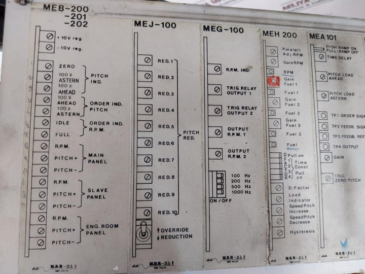 Mar-el Meg-100-101-102,Mej-100,Meg 100,Mea-101,Mea-200