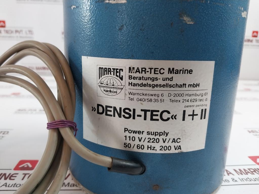 Mar-tec Densi-tec I+II Heated Density Meter For Oil & Fuel 110 V/ 220 V/Ac