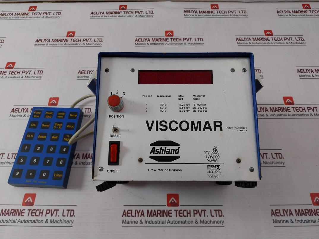 Mar-tec Viscomar Test Equipment Viscometer 19.75Mm 50C 25-999Cst 50/60Hz