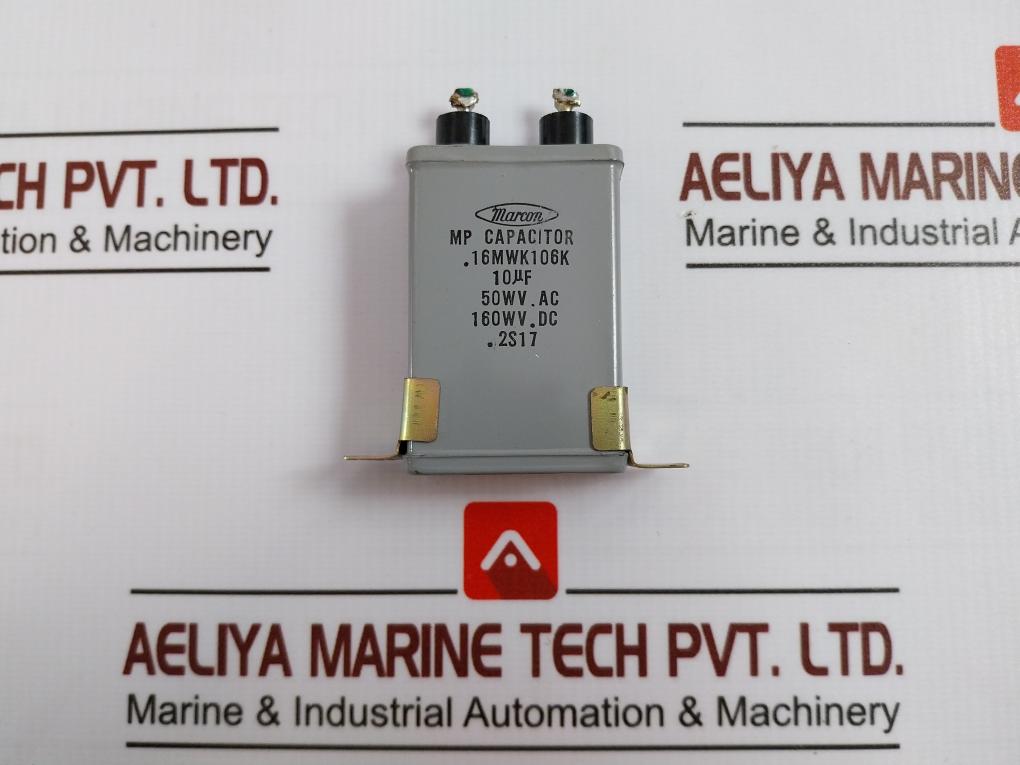 Marcon 16Mwk106K Mp Capacitor 10µF 50Wv. Ac 160Wv. Dc 2S17
