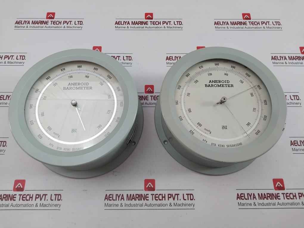 Marine Aneroid Barometer 912–1048 Hpa Ota Keiki Seisakusho 9-a