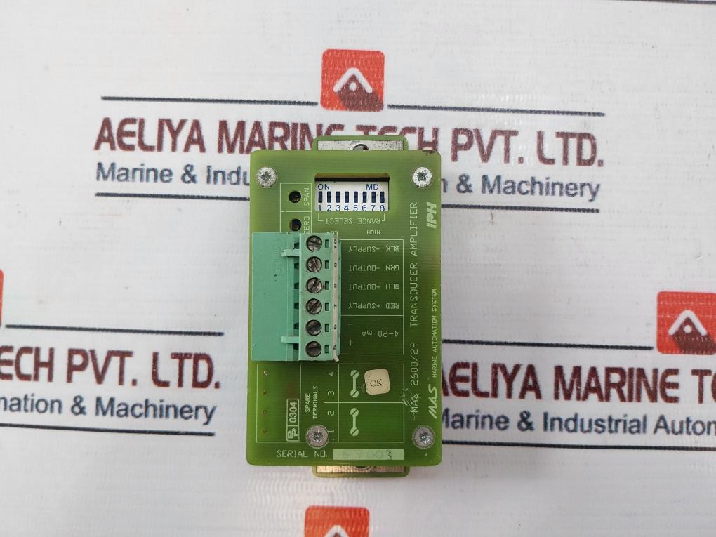 Marine Automation System Mas 2600/2P Transducer Amplifier Pcb