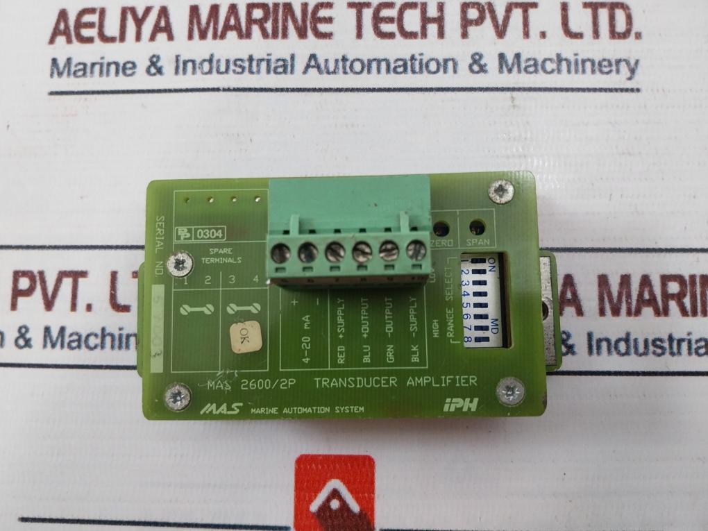 Marine Automation System Mas 2600/2P Transducer Amplifier Pcb