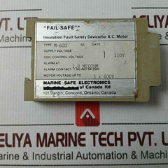 Marine Safe Electronics M-600 Insulation Fault Relay 110V
