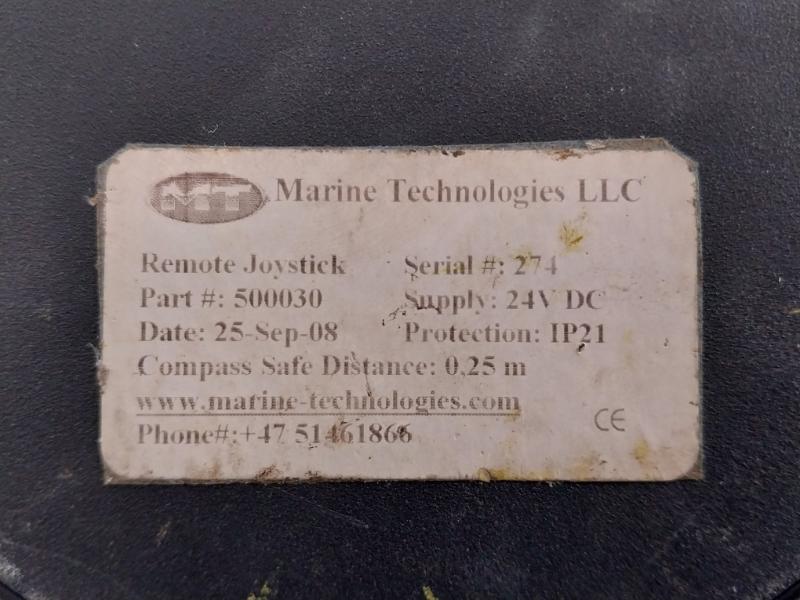 Marine Technologies 24Vdc 5 Meter Remote Joystick Controller 500030
