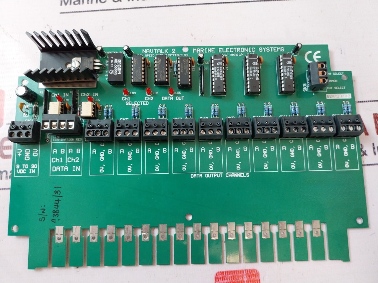 Marine Electronic Systems Navtalk 2 Pcb Data Distribution Interface Card