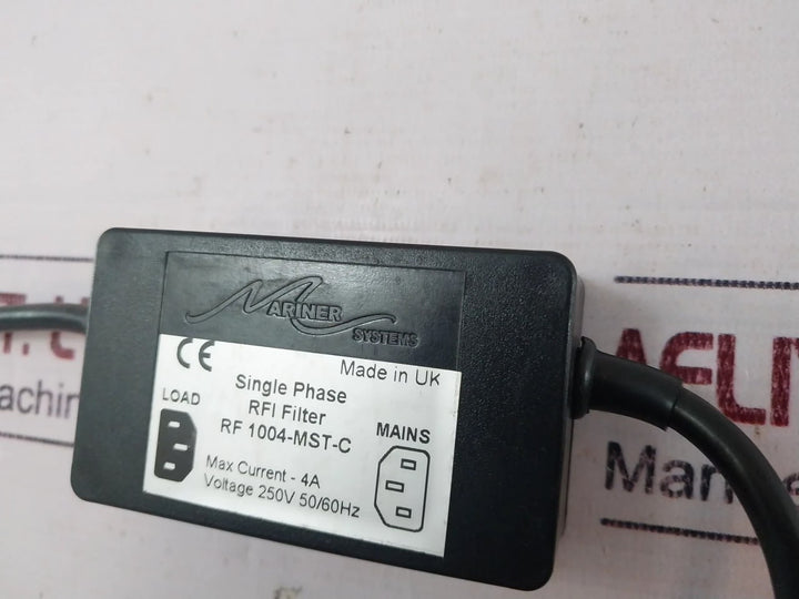 Mariner Systems Rf 1004-mst-c Single Phase Rfi Filter 4A 250V 50/60Hz