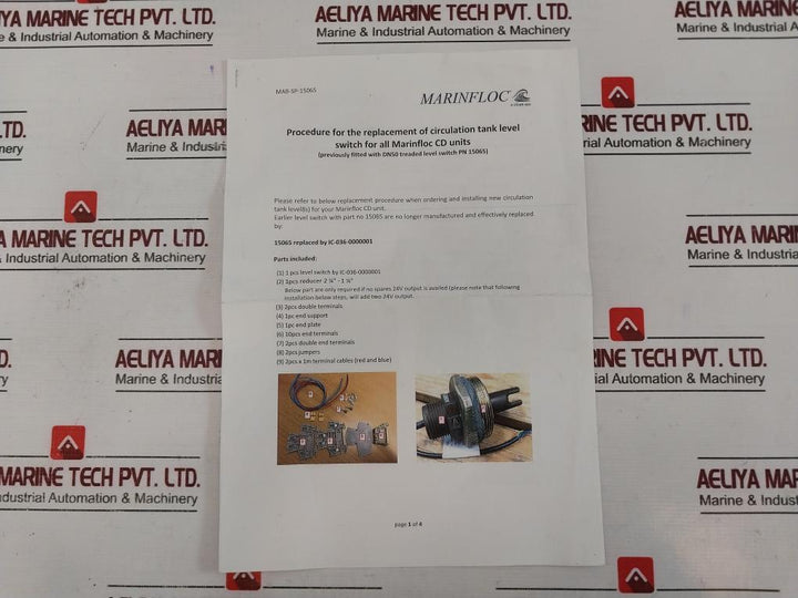 Marinfloc Ic-036-0000001 Ultrasonic Liquid Level Switch, 003s2-m03