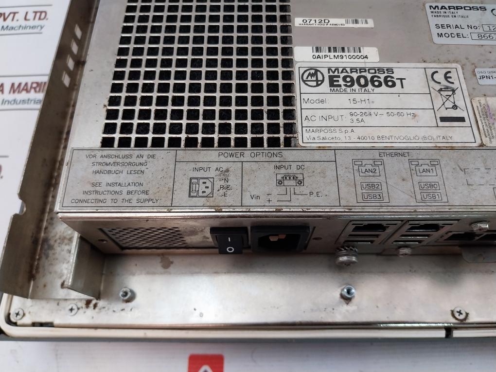Marposs 15-h1 Display Panel 8667B00614