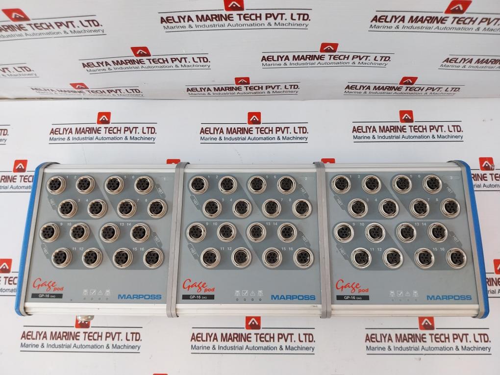 Marposs Gp-16 Daq Data Acquisition System 0-24vdc Marposs Gage Pod Gp-16 Daq 0-24vdc--- 7515000200 7515000400 Mac Address: 3c:39:e7:e0:29:74 Mac Address: 3c:39:e7:e0:28:0d Mac Address: 3c:39:e7:e0:27:ee Weight: 4 Kg