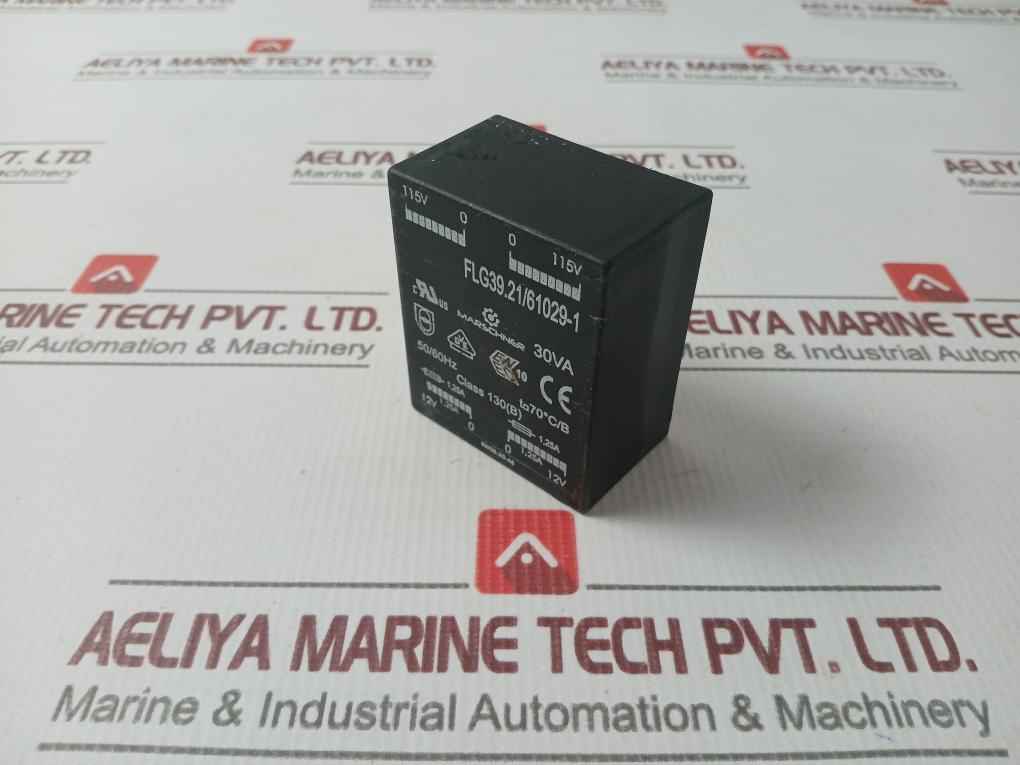Marschner Flg39.21/61029-1 Low Profile Safety Transformer 50/60Hz