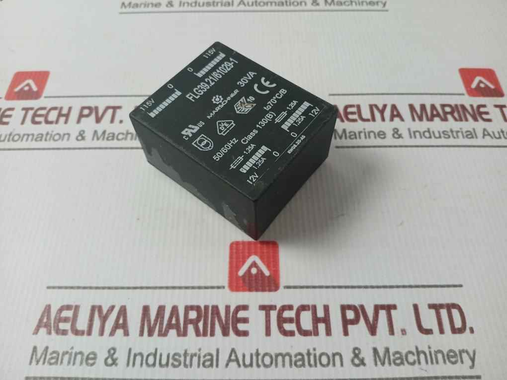 Marschner Flg39.21/61029-1 Low Profile Safety Transformer 50/60Hz