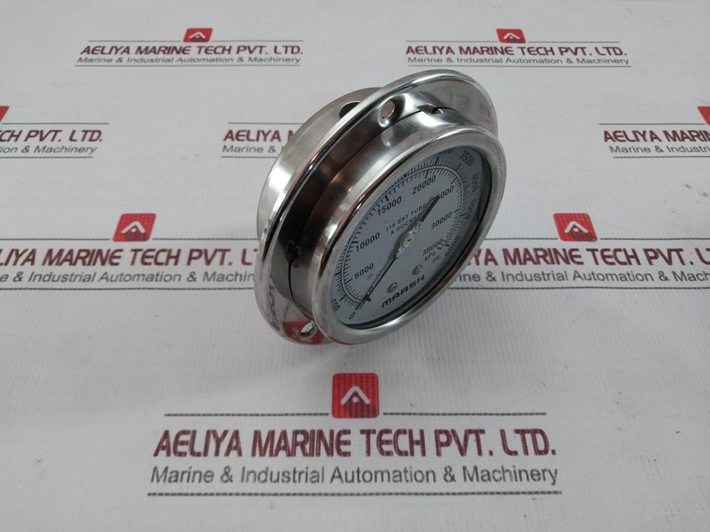 Marsh/Bellofram H10882Rp Pressure Gauge 100Mm Qual-d 1/4 Npt