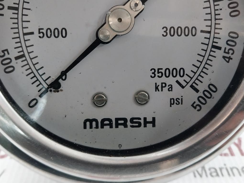 Marsh/Bellofram H10882Rp Pressure Gauge 100Mm Qual-d 1/4 Npt