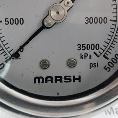 Marsh/Bellofram H10882Rp Pressure Gauge 100Mm Qual-d 1/4 Npt