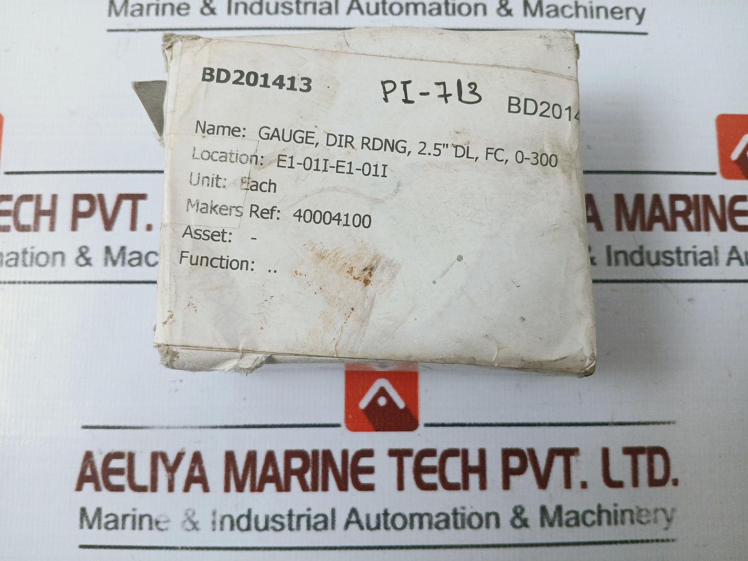 Marsh Gauge 0-300 Psi / 0-2100 Kpa 2.5