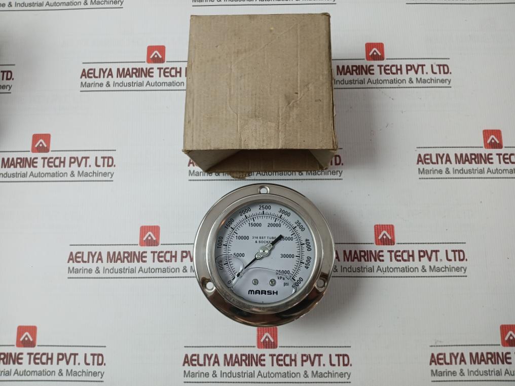 Marsh H10882Rp Pressure Gauge 0-5000 Psi 0-35000 Kpa