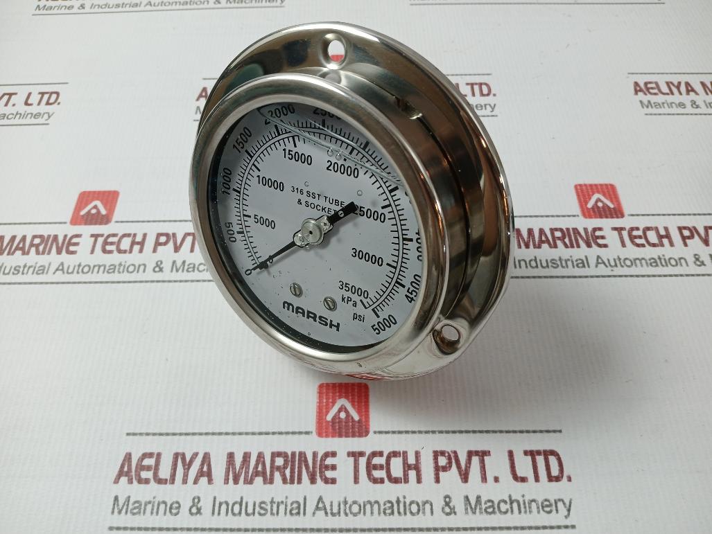 Marsh H10882Rp Pressure Gauge 0-5000 Psi 0-35000 Kpa