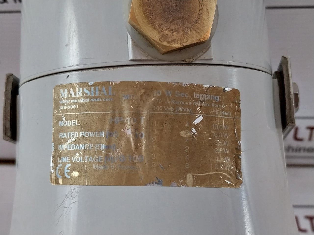 Marshal Hp-10 T Horn Loudspeaker Iso-9001 70/100V 10W