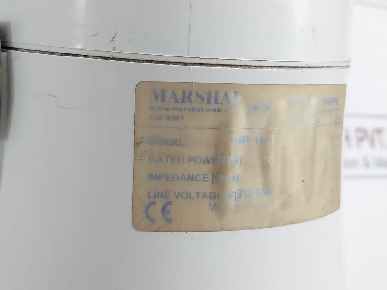 Marshal Hp-10 T Loudspeaker 10W 70/100V