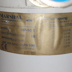 Marshal Hp-10 T Loudspeaker 70/100V 10W