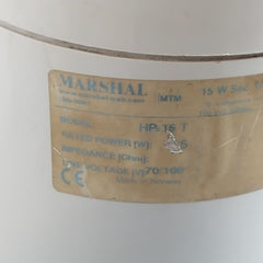 Marshal Hp-15 T Weatherproof Loudspeaker 15W 70/100V