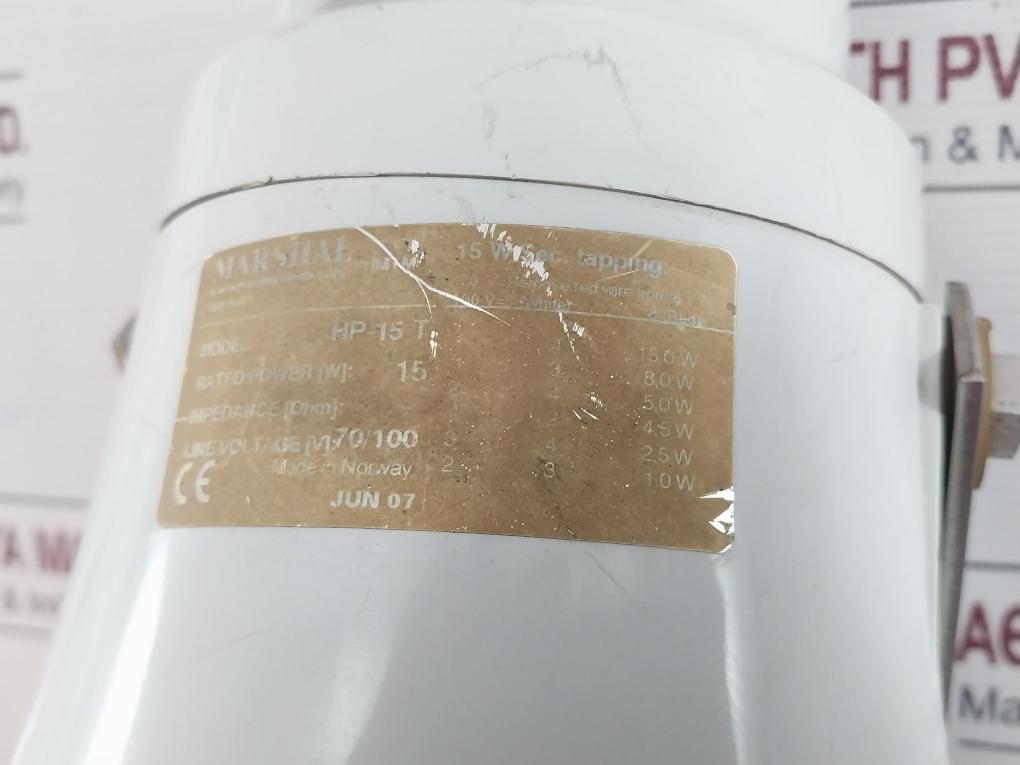 Marshal Hp-15 T Weatherproof Loudspeaker 15W 70V/100V