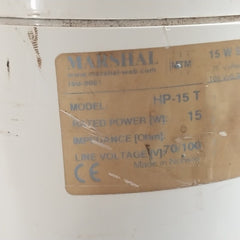 Marshal Hp-15 T Weatherproof Loudspeaker 70/100V 15W Iso-9001